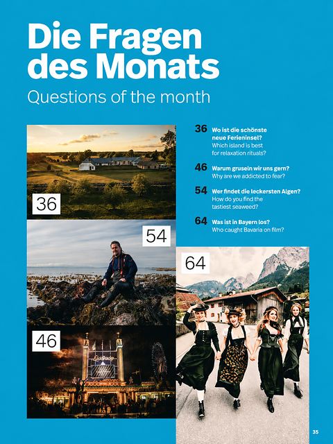 WINGS magazine — contents page