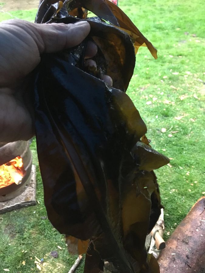 Step 3 — wrap in two layers of seaweed